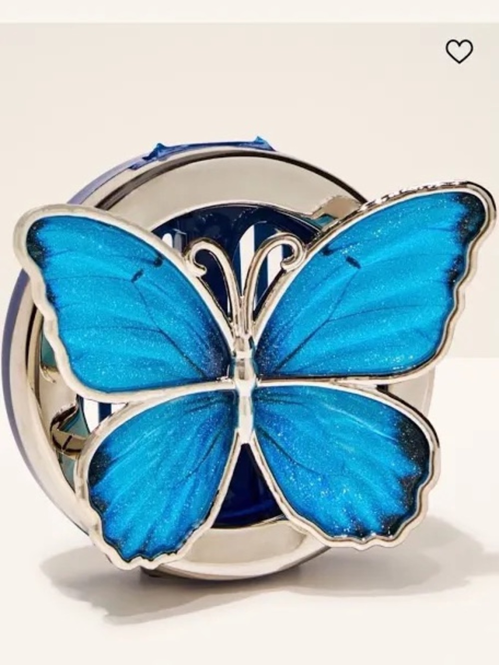 Bath & Body Works Blue Butterfly Car Clip Fragrance Visor